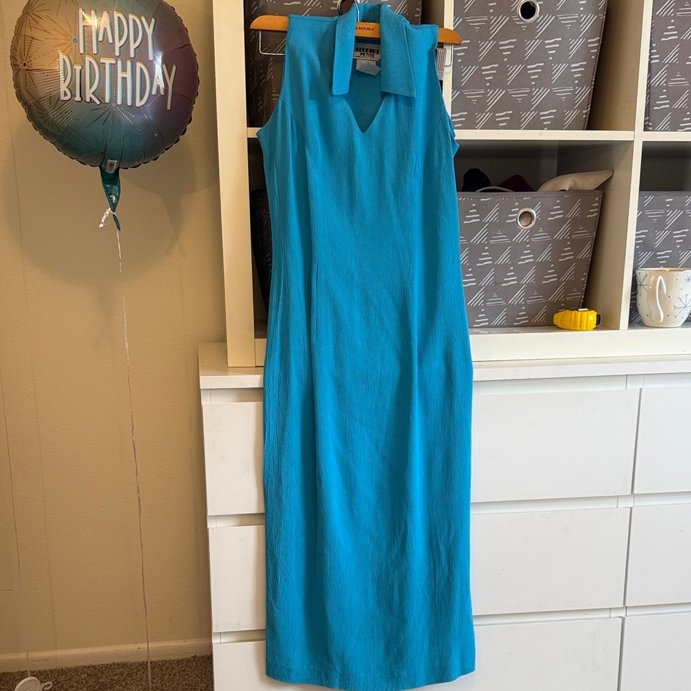 Vintage Blue Maxi Dress